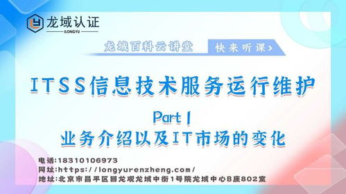 龙域认证ITSS信息技术服务运行维护业务介绍及市场变化下的IT咨询服务趋势